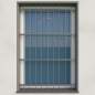 Preview: Fenstergitter aus Edelstahl Quadratrohr 30 x 30 mm / Höhe 1600 - 2300 mm / 4 Gurte